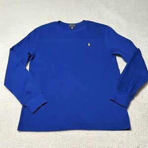 Ralph Lauren Polo Boys L/S Royal Blue Shirt, EUC (Looks New), Size XL